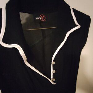 Size Small - Black Sheer Button up Dress